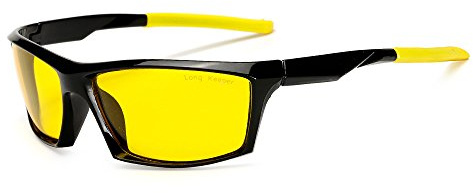 Long Keeper Occhiali da Guida per Uomo e Donna di Moda Occhiali per la Visione Notturna per Ciclismo, Corsa, Pesca, Guida