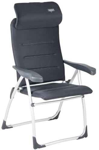 Crespo aa-215/82 air-Elite KOMPAKT Camping Stuhl, anthrazit, 58 x 64 x 118 cm