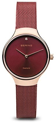BERING Kvinnor Analogt Quarz Charity Collection armbandsur med Rostfritt stål Armband och Safirglas 13326-Charity