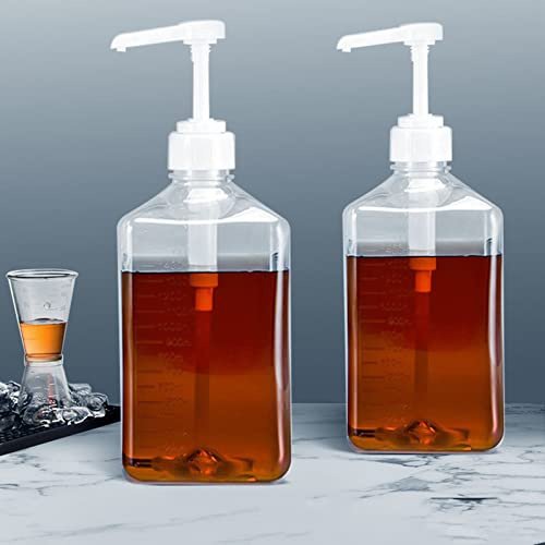 ZNZNANG 2 STÜCKE 1600 ml Honigspender – Saucenspender – Sirupspenderglas – Geeignet für die meisten Flüssigkeiten zu Hause