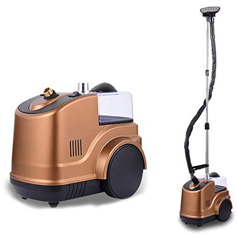 Desconocido Vaporizador de Ropa, Vaporizador de Ropa Vertical 2000W Profesional para Comercial, Plancha de Vapor de Mano para el Hogar Eliminación Rápida de Arrugas 45S, Dorado