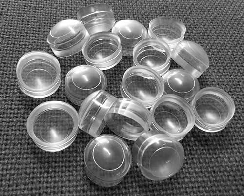 TERF® 20mm Clear Flexible PVC Roofing Sealing Washer Cap Cover 20mm Corrugated Sheet Sela Washer Cap Cover For Weatherproof Sealing Protecting - Pack of 10