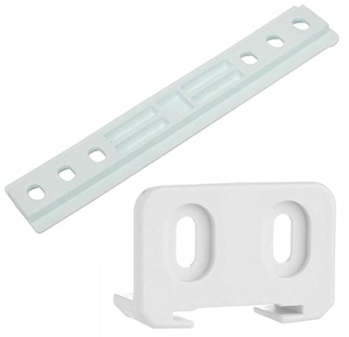 Aspares For Lamona Howdens Belling BUILT-IN FRIDGE FREEZER SLIDING DOOR SLIDE & GUIDE RAIL SET