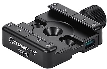 SUNWAYFOTO SQC-50 50mm Universale Arca Swiss Morsetto Compatibile Treppiedi e Bipodi 17S