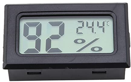 Mini-Hygrometer-Thermometer Digitales Feuchtigkeitsmessgerät, Innenfeuchtemessgerät Feuchtigkeitsmessgerät für Humidore, Gewächshaus, Garten, Keller, Schrank, Babyzimmer,