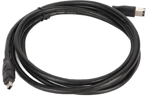 Firewire-DV-Kabel, Plug-and-Play-IEEE1394-Firewire-Kabel, 5,9 Fuß, 6-polig auf 4-polig, für -Camcorder