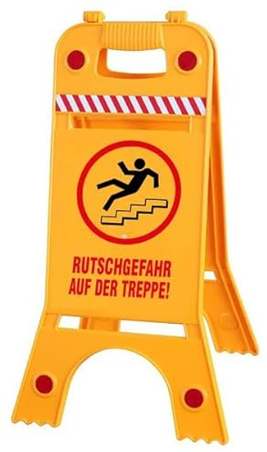 Warnaufsteller Dachaufsteller - Rutschgefahr auf der Treppe - Gr. ca. 28 x 64 cm – 308541/3