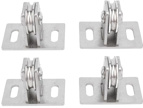 Flaschenzug, Belastung 330 lbs Carbon Steel Silent Pulley Wheel, Doppelt gelagerte Rolle, Wand-Decken-Montage-Rollen für Home Fitness, Wire Pope Traktion, DIY-Zubehör