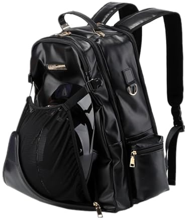 Sport Tent Stiefel Rucksack Reitsport Reitstiefel Rucksack mit Helmfach Reitstiefeltasche Mehrere Fächer Reiten Ausrüstung Reittasche Kinder Kombitasche Daypacks Schwarz