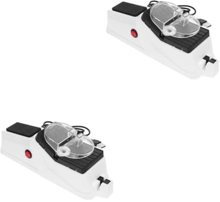 Zerodeko 2stücke Elektrischer Messerschärfer Für Küchenscheren Praktisches Schärfwerkzeug Mit Ergonomischem Design Und Intuitiver Bedienung Für Küchenutensilien Und Langlebige