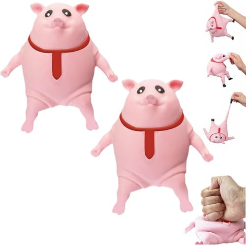 Schweinequetsch Spielzeug, Squishy Squeeze Spielzeug, Stress Spielzeug Schwein Anti Stress, Pig Fidget Toy, Stress Schwein Stress Spielzeug, Anti Stress Schwein Rosa Für Kinder Erwachsener