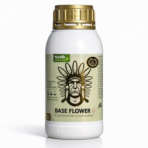 Fertilizante Base Flower Profesional NPK 1.5‑5.5‑5.5 Plantas con Flores Grandes, Aromáticas y Compactas Apto Tierra Hidroponía y Sustrato Universal 500ml | FERTILIS