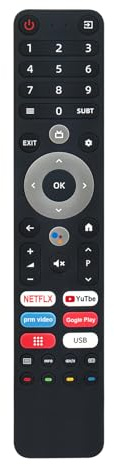 Sprach Fernbedienung Kompatibel mit OK. QLED TV OTV 55AU-5023C, OTV | 43AU-5023C，OTV 50AU-5023C, OTV43AU-5023C，OTV50AU-5023C, OTV55AU-5023C