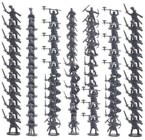 Generisch Juego de soldados de estaño, juego de 100 figuras para decoración de tartas, proyectos educativos, fiestas infantiles