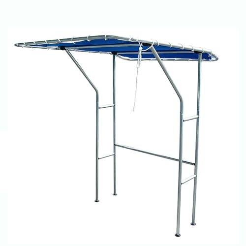 Toldo T-Top para Consola Central de Barco, Toldo con Marco de Aluminio, Toldo Bimini para Barco, Color Azul Marino, Tamaño 170 X 140 X 205 cm, Apto para Barcos de Bahía Y Esquifes