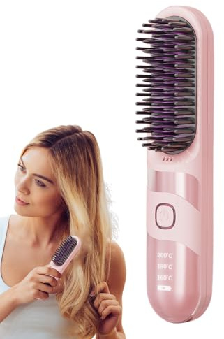 Mini Plancha De Pelo Recargable Antifrizz Peinado Rápido Cuidado Del