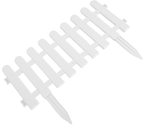 HEEPDD 5PCS Paysage Décoratif Bordure en Plastique Interlocking Jardin Bordure Panneaux pour Pelouse Lits De Fleurs 19,7x7,9 Pouces