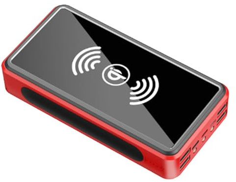 Power Bank Solare - Caricabatterie Portatile per Telefono, Batteria ad Alta Capacità, Luce da Campeggio per Esterni, Dispositivo da Viaggio Impermeabile, Alimentatore di Emergenza | per Escur