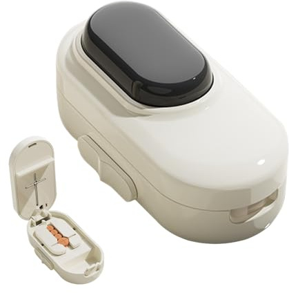 Pruojhw Coupeur Et Diviseur De Comprimés | Diviseur De Comprimés Précis Portable 1/4 - Coupeur de Médicaments | Pour Femmes Et Hommes Et Seniors Et Et Scolaire Et Travail Et Coupe Facile De