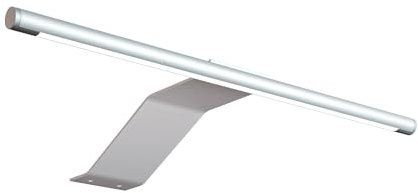 kalb | LED Aufbauleuchte, 340x170x40 mm, Schrankleuchte mit LED Modul, 12VDC, 4 W, 230 lm pro Leuchte, mit Schalter und Netzteil, silbergrau, für Schränke (Silbergrau, 1er Set, Warmweiß)