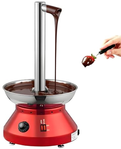 Macchina Professionale per Fondere Il Cioccolato per Fontane Di Cioccolato,Temperatura Da 30 a 110°c,Fontana in Acciaio Inossidabile Da 3000 Ml,Ideale per Bar,Pasticcerie,Dessert Bar Ed Eventi