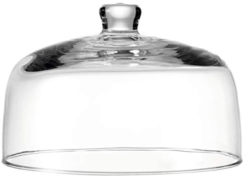 Leonardo Twenty 4, Universal-Glasglocke mit Knopf, spülmaschinengeeignete handgefertigte Tortenglocke, Höhe 16 cm, ∅ 25 cm, 042610