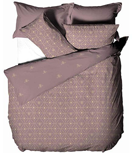 furn. Bee Deco Duvet Cover Set, Blush, Double