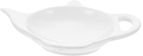 DOITOOL Ceramic Teabag Dish for Home Use Elegant Teabag Holder Tray Decorative Tea Bag Storage for Tearooms Offices and Meetings Heat-resistant Design Easy to Clean