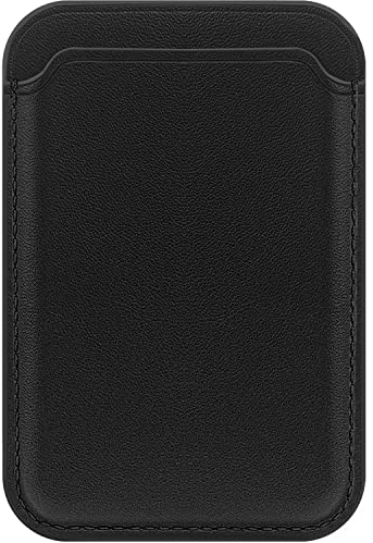 FIDWALL Magsafe Wallet Leder für iPhone 16/15/14/13/12 Max/Pro/Plus/Mini,RFID-Kartenhalter mit Mag-Safe-Magnet(Schwarz)