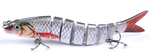 Angelzubehör Model C - Forellenköder Barsch Köder Hecht Gummifische Angeln Wobbler Bait Mehrgelenkiger Wobbler