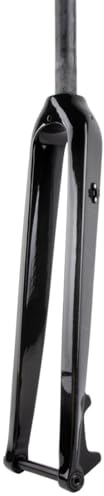 26/27.5/29 Forcella Rigida MTB Carbonio Forcella Per Mountain Bike 1-1/8'' Dritto Tubo Sterzo 28,6mm Asse Passante 15x100mm Forcella Freno A Disco Senza Filettatura ( Color : Glossy black , Size : 26'