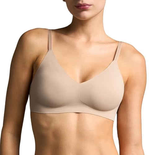 EBY Sostén de Alivio para Mujer, sin Costuras y sin Aros con Tirantes Ajustables, Desnudo/, X-Large Más