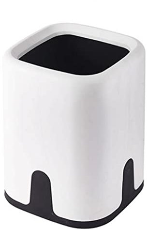 BLMAGS Mode Poubelle à Double Compartiment poubelles de Cuisine de Grande capacité corbeilles à Papier en Plastique Poubelle Poubelle Blanche Pratique