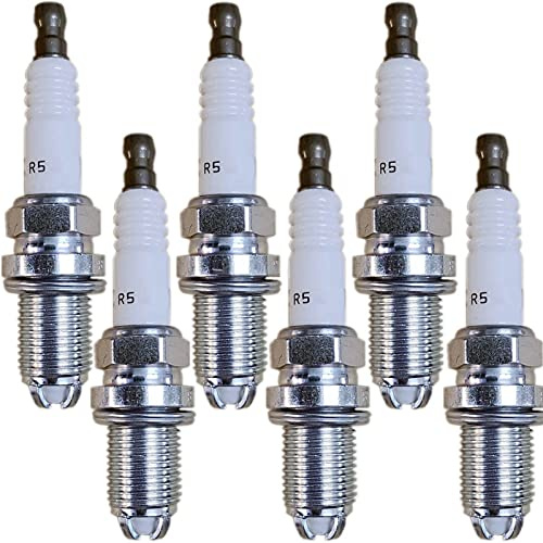 4-6 STÜCKE 12120037607 Platin-Auto Zündkerze/Fit für BMW E46 E39 E60 E61 E63 E64 E38 E83 E53 E36 E85 E52 E65 E66 E67 BKR6equp Zündkerze Solides Terminal(6pcs)
