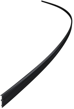 Mai & Mai Duschdichtung Dichtung Dusche Glastür für 10mm Glasstärke | Ersatzdichtung Duschwand Wanddichtung | Länge: 200cm Schwarz Bremen Dichtung