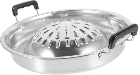 BIUDECO Grilltablett Für Bbq Grillen Camping Picknick Mit Doppelgriff Hitzebeständig Robust Leicht Zu Reinigen
