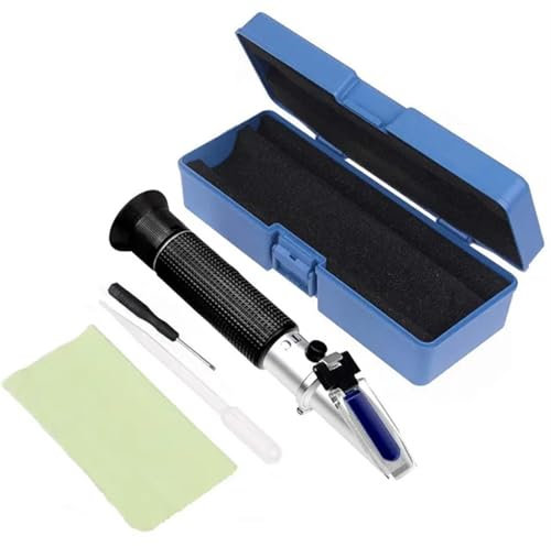 NGBFF Refraktometer, Bierwürze-Refraktometer 0-32% Brix Zuckerkonzentrationsmessgerät Zucker Wein Bier Obst Refraktometer Homebrew Zuckermessgerät ATC,für Zuhause