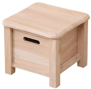 MagiDeal Escabeau en Bois avec tiroir de Rangement, Petit Repose-Pieds, Banc d'assise, Repose-Pieds, Pouf pour la Maison, Petit Espace, dortoir, 30cmx30cmx25cm