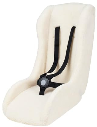 POLISPORT 8015000021 – Mini Pelican Fleece Riduttore Seduta Bebè con Cintura a 5 Punti per Rimorchio, Passeggino e Bici Cargo – Caldo, Sicuro e Compatibile per Bambini da 7 a 18 Mesi, Bianco