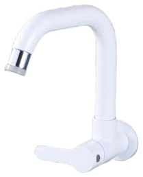 Silver Copper Bathroom Hot and Cold Washbasin Faucet, Under-Counter Basin Mixer Tap