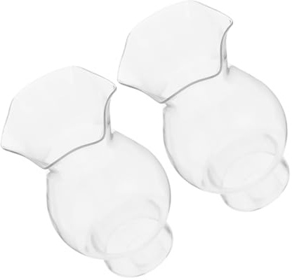 Mikinona Vintage Oil Lamp Glass Chimney 3cm Diameter Small Kerosene Lantern Replacement Glass Globe Funnel for Camping Home Decor 2pcs