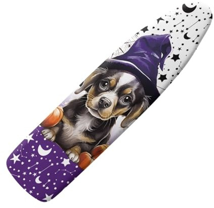 Ironing Board Covers Purple Dog Ironing Board Covers 110 x 35cm and Pad Thick Resist Scorching and Staining Thick Easy Fit Iron Boards Cover Sizes Adjustable Elastic Rope
