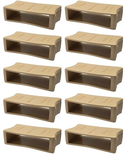 cyclingcolors 10x Lattenschieber 63 x 8 mm Härtegrad-Versteller Führung Schieber Lendenstütze Lattenrost, beige