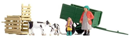Noch H0 16652 Figuren-Set Kälbertransport