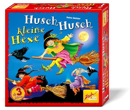 Zoch 601131300 - Husch Husch kleine Hexe - EIN verhextes Merkspiel für kleine Hexenmeister - Mit hochwertigem Spielmaterial, ab 3 Jahren