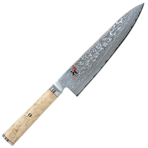 Miyabi 234373-201-0 Gyutoh Tranchiermesser, Stahl, 20 cm, silber / birke, 38,5 x 8,5 x 3,5 cm