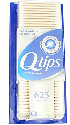 Q Tips - Hisopo de algodón tamaño 625 ct Q Tips hisopo de algodón 625 ct