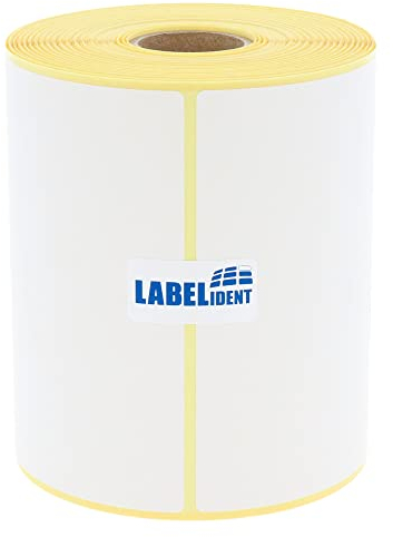 Labelident Versandetiketten 100 x 150 mm - 300 Thermo-Top Labels auf 1 Rolle I 25 mm Kern I Selbstklebende Shipping Labels für Desktop Thermodrucker I Trägerperfo.