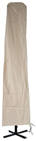 Housse de protection pour parasol HWC, fermeture à glissière - 3x4m crème