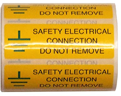 Warnschilder Sicherheit elektrischer Anschluss, 75 X 25, 1